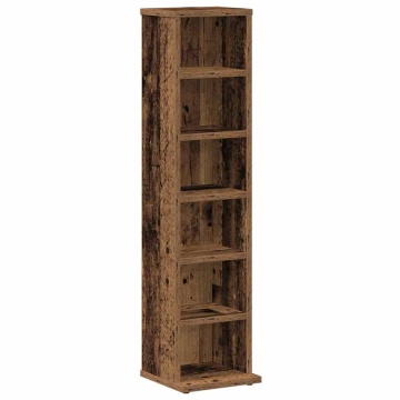 Dulap CD-uri, lemn vechi, 21x20x88 cm, lemn compozit - Img 2