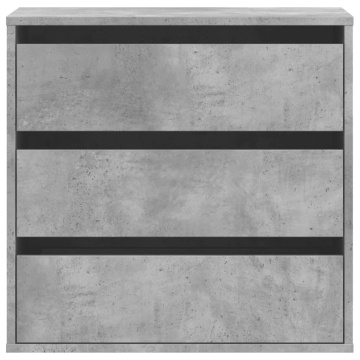 Dulap colț cu sertare gri beton 60x41x58 cm lemn prelucrat - Img 4