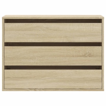Dulap colț cu sertare stejar sonoma 80x41x58 cm lemn prelucrat - Img 4