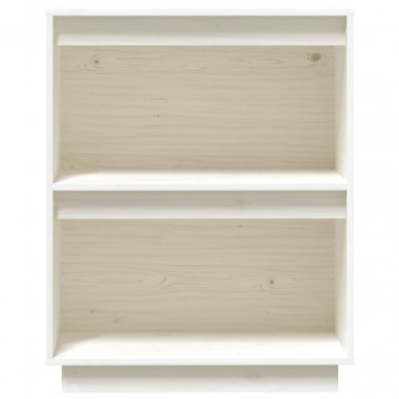 Dulap consolă, alb, 60x34x75 cm, lemn masiv de pin - Img 5