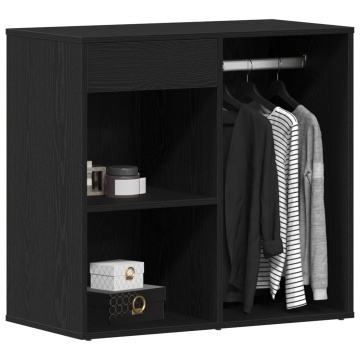 Dulap cosmetic negru din stejar 80x40x75 cm fabricat din lemn prelucrat - Img 3