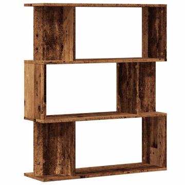 Dulap cu cărți din lemn vechi 80x24x96 cm lemn prelucrat - Img 2