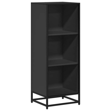 Dulap cu cărți negru 40x35x107,5 cm lemn prelucrat - Img 2
