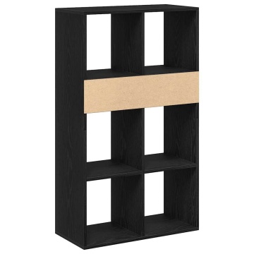 Dulap cu cărți negru 66x31x112 cm lemn prelucrat - Img 5
