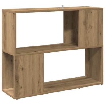 Dulap cu cărți/Separator de cameră Stejar Artisan 80x24x63 cm - Img 5