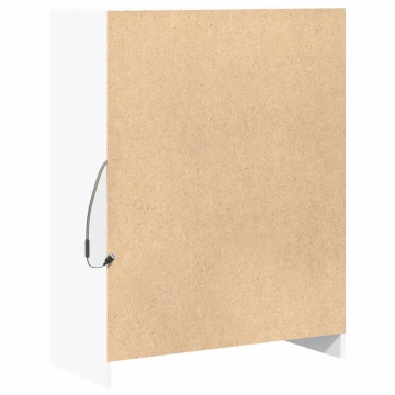 Dulap cu LED, alb, 77x34x100 cm, lemn prelucrat - Img 7