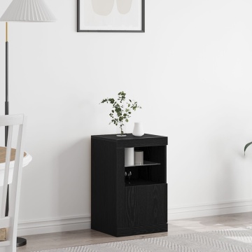 Dulap cu LED-uri Stejar Negru 41x37x67 cm - Img 1