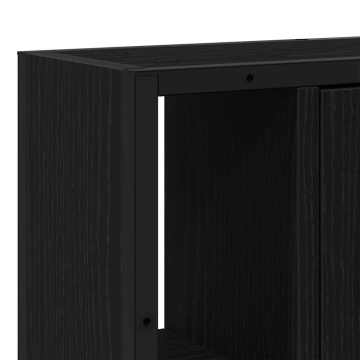 Dulap cu oglindă de baie stejar negru 60x16x60cm lemn prelucrat - Img 7