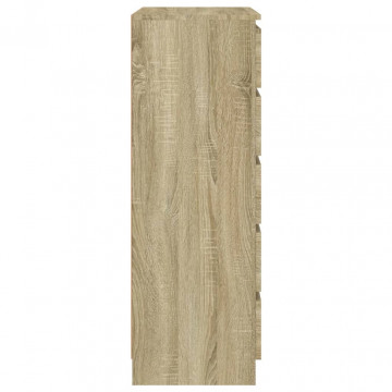 Dulap cu sertar, stejar sonoma, 60x36x103 cm, lemn prelucrat - Img 7