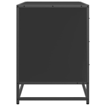Dulap cu sertare, negru, 70x41x56 cm, lemn compozit - Img 5