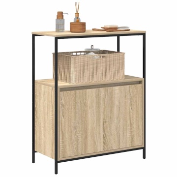Dulap de baie cu rafturi Stejar Sonoma 76,5x35x95 cm - Img 4