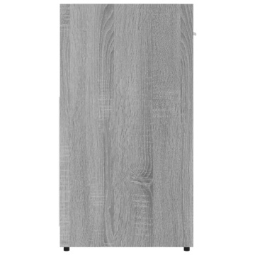 Dulap de baie, gri sonoma, 60x33x60 cm, lemn prelucrat - Img 6
