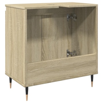 Dulap de baie, stejar sonoma, 58x33x60 cm, lemn prelucrat - Img 5