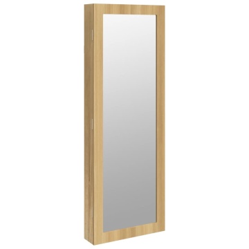 Dulap de bijuterii cu oglindă montat pe perete 37,5x10x106 cm - Img 2