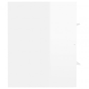 Dulap de chiuvetă, alb extralucios, 41x38,5x48 cm, PAL - Img 7