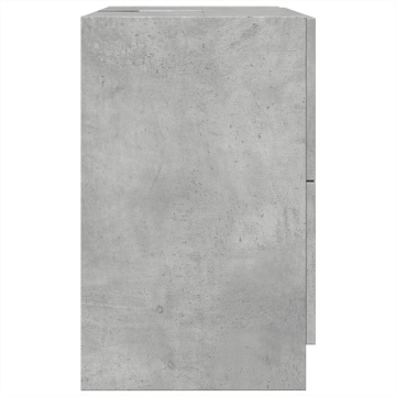 Dulap de chiuvetă, gri beton, 59x37x59 cm, lemn prelucrat - Img 5