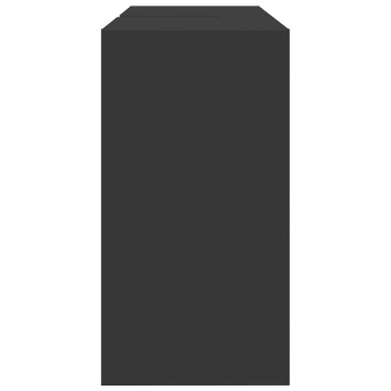 Dulap de chiuvetă, negru, 90x29x55 cm, lemn prelucrat - Img 5