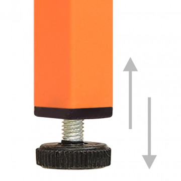 Dulap de depozitare, portocaliu, 42,5x35x101,5 cm, oțel - Img 6