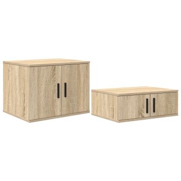 Dulap de depozitare Sonoma Oak 118x41x40 cm din lemn stratificat - Img 2