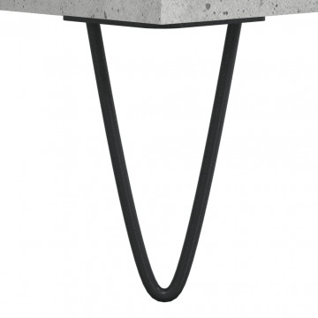 Dulap de discuri, gri beton, 85x38x48 cm, lemn prelucrat - Img 6