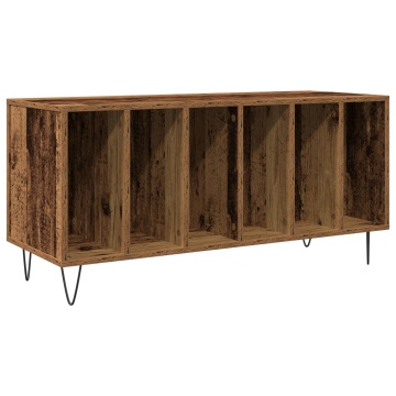 Dulap de discuri, stejar artizanal 100x38x48 cm lemn prelucrat - Img 2