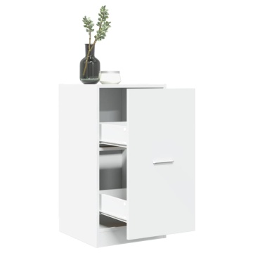 Dulap de farmacie, alb, 40x41x77,5 cm, lemn prelucrat - Img 1
