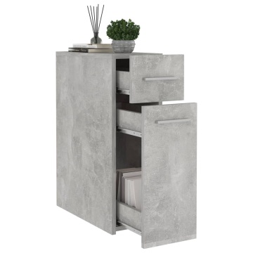 Dulap de farmacie, gri beton, 20x45,5x60 cm, PAL - Img 4