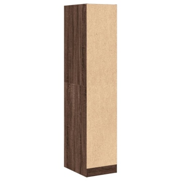 Dulap de farmacie, stejar maro, 30x41x144,5 cm, lemn prelucrat - Img 6