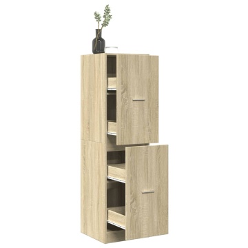 Dulap de farmacie, stejar sonoma, 40x41x144,5 cm lemn prelucrat - Img 1