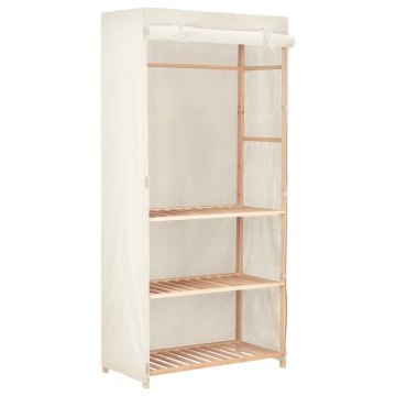 Dulap de haine cu 3 rafturi, 79 x 40 x 170 cm - Img 1