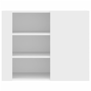 Dulap de perete, alb, 75x35x60 cm, lemn prelucrat - Img 4
