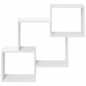 Dulap de perete, alb, 78x18x71 cm, lemn prelucrat - Img 4