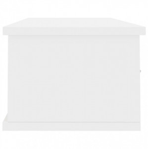 Dulap de perete cu sertare, alb extralucios, 88x26x18,5 cm, PAL - Img 5