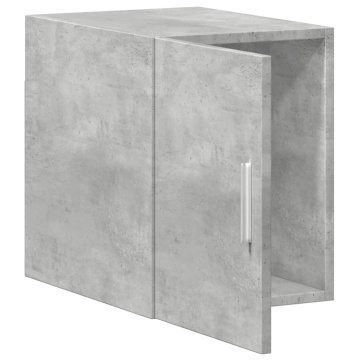 Dulap de perete, gri beton, 30x42,5x40 cm, lemn prelucrat - Img 7