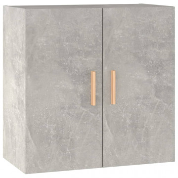 Dulap de perete, gri beton, 60x30x60 cm, lemn prelucrat - Img 2