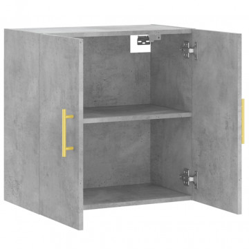 Dulap de perete, gri beton, 60x31x60 cm, lemn compozit - Img 5