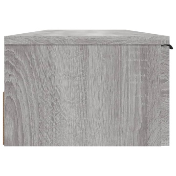 Dulap de perete, gri sonoma, 102x30x20 cm, lemn compozit - Img 6
