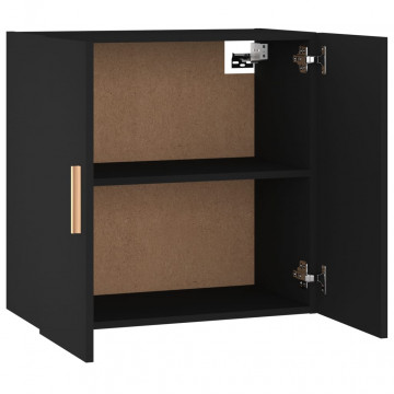 Dulap de perete, negru, 60x30x60 cm, lemn prelucrat - Img 7