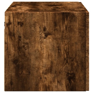 Dulap de perete, stejar fumuriu, 70x42,5x40 cm, lemn compozit - Img 8