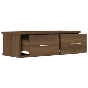 Dulap de perete, stejar maro, 60x26x18,5 cm, lemn prelucrat - Img 8