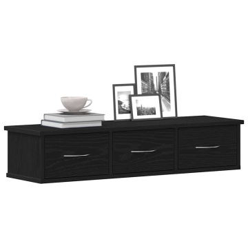 Dulap de perete Stejar negru 88x26x18,5 cm Lemn prelucrat - Img 4
