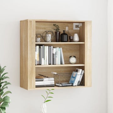 Dulap de perete, stejar sonoma, 80x33x80 cm, lemn prelucrat - Img 1