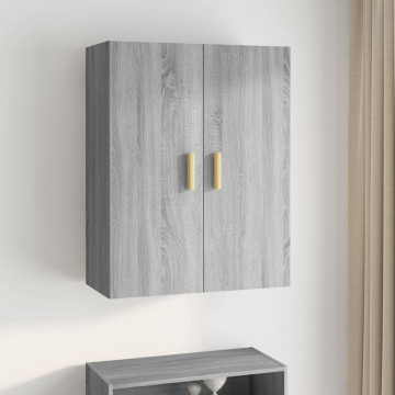 Dulap de perete suspendat, gri sonoma, 69,5x34x90 cm - Img 1
