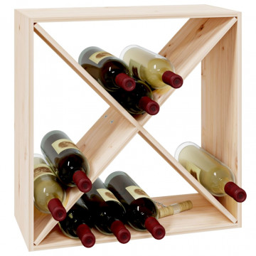 Dulap de vinuri, 62x25x62 cm, lemn masiv de pin - Img 4
