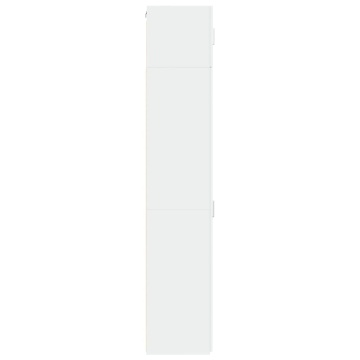 Dulap depozitare slim alb 40x42,5x225 cm lemn prelucrat - Img 6