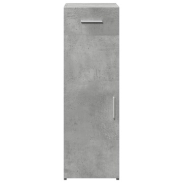Dulap, gri beton, 30x42,5x93 cm, lemn prelucrat - Img 4