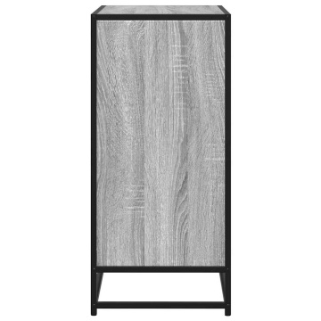 Dulap, gri sonoma, 68x35x76 cm, lemn prelucrat și metal - Img 8