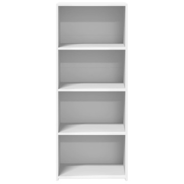 Dulap înalt, alb, 50x41x124 cm, lemn prelucrat - Img 4