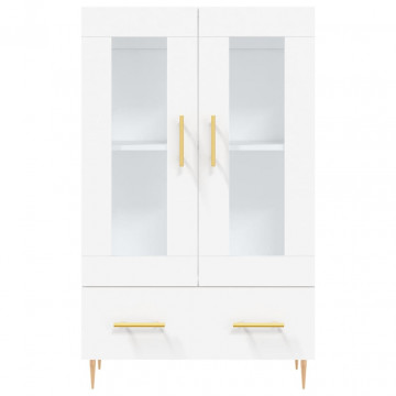 Dulap înalt, alb, 69,5x31x115 cm, lemn prelucrat - Img 5