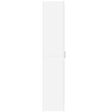 Dulap înalt, alb, 70x35x180 cm, lemn prelucrat - Img 4